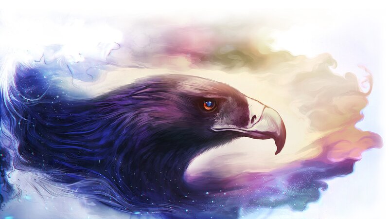 Eagle Head — Purple, Dramatic