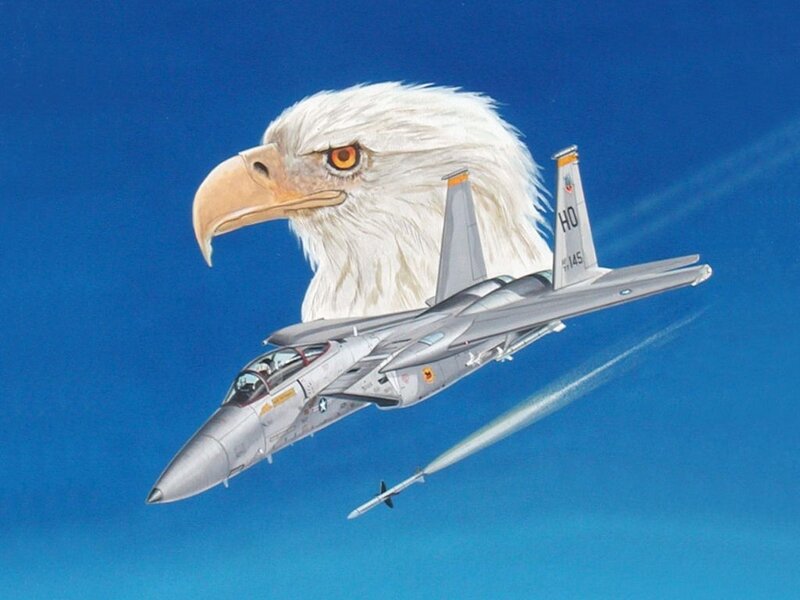 Eagle Head with Jet