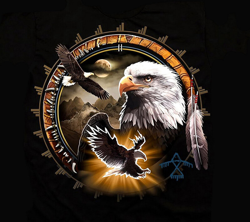 Eagle in Circular Frame