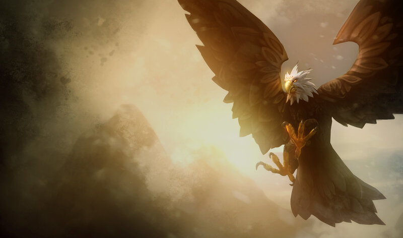 Eagle in Flight — Brown