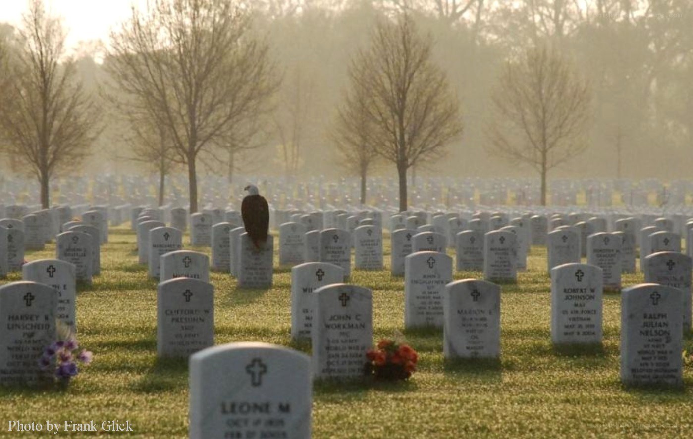 Eagle on a gravestone