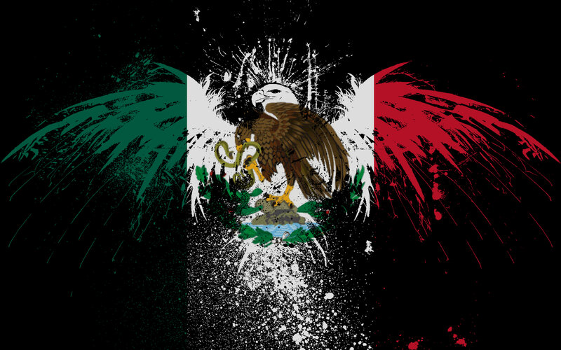 Eagle on Flag — Black