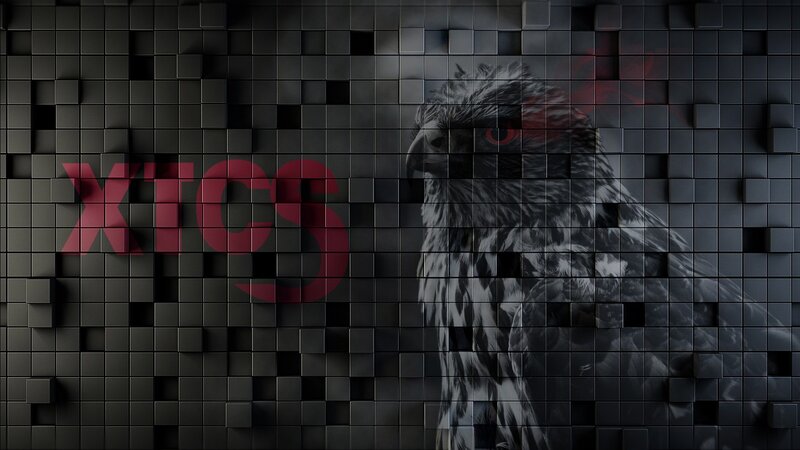 Eagle on Tiled Wall