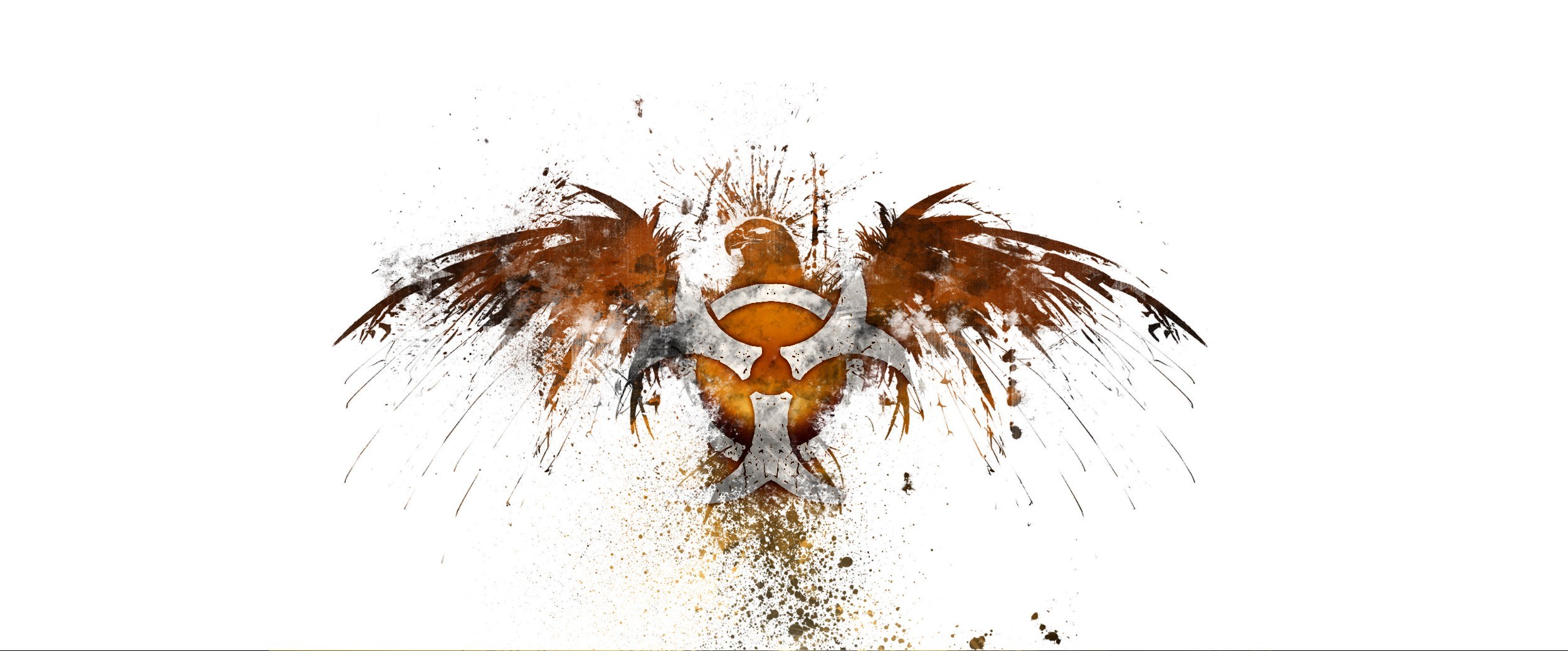 eagle with biohazard symbol