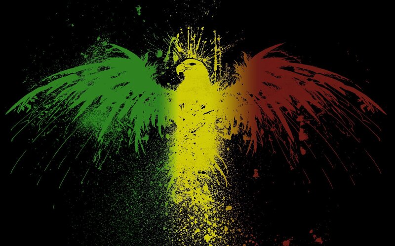 Eagle with Colored Wings