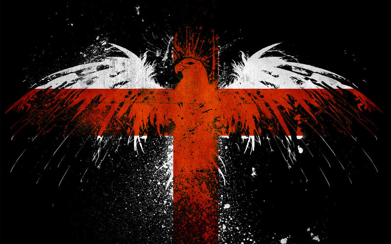 Eagle with Cross — Black
