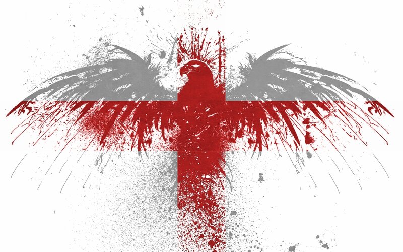 Eagle with Cross — Red