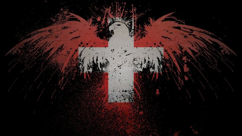 eagle with cross symbol