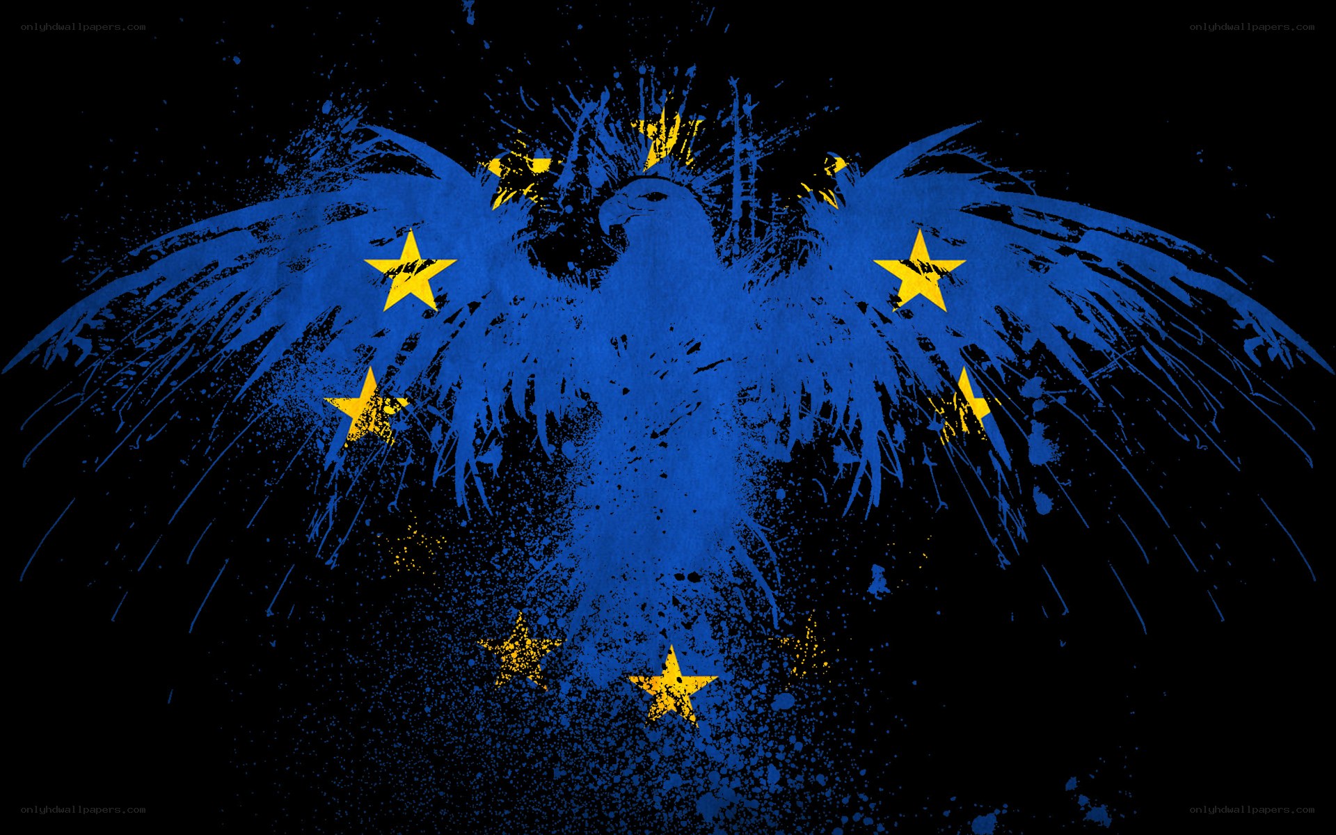 eagle with european stars