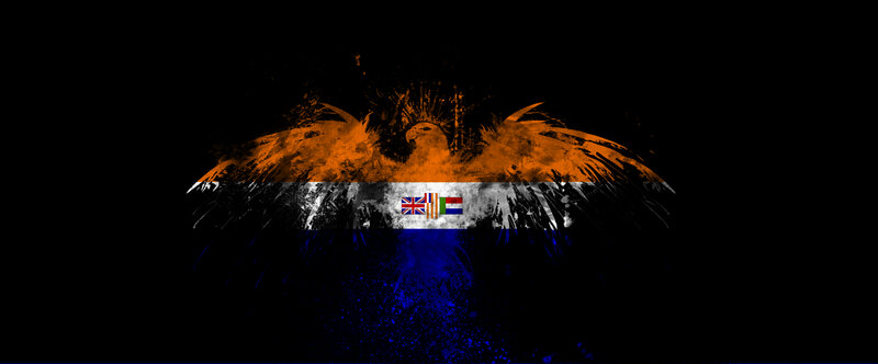 Eagle with Flag — Black, Dramatic