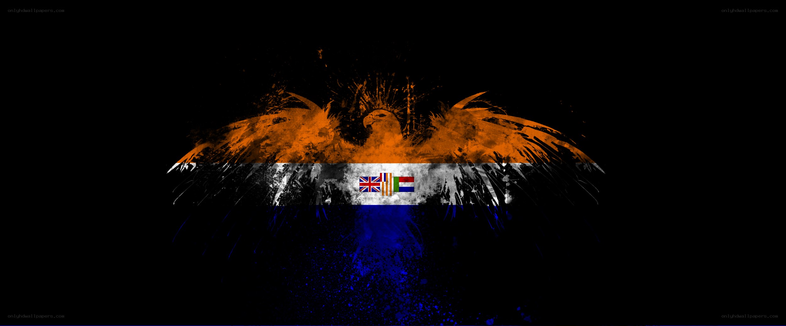 eagle with flag design