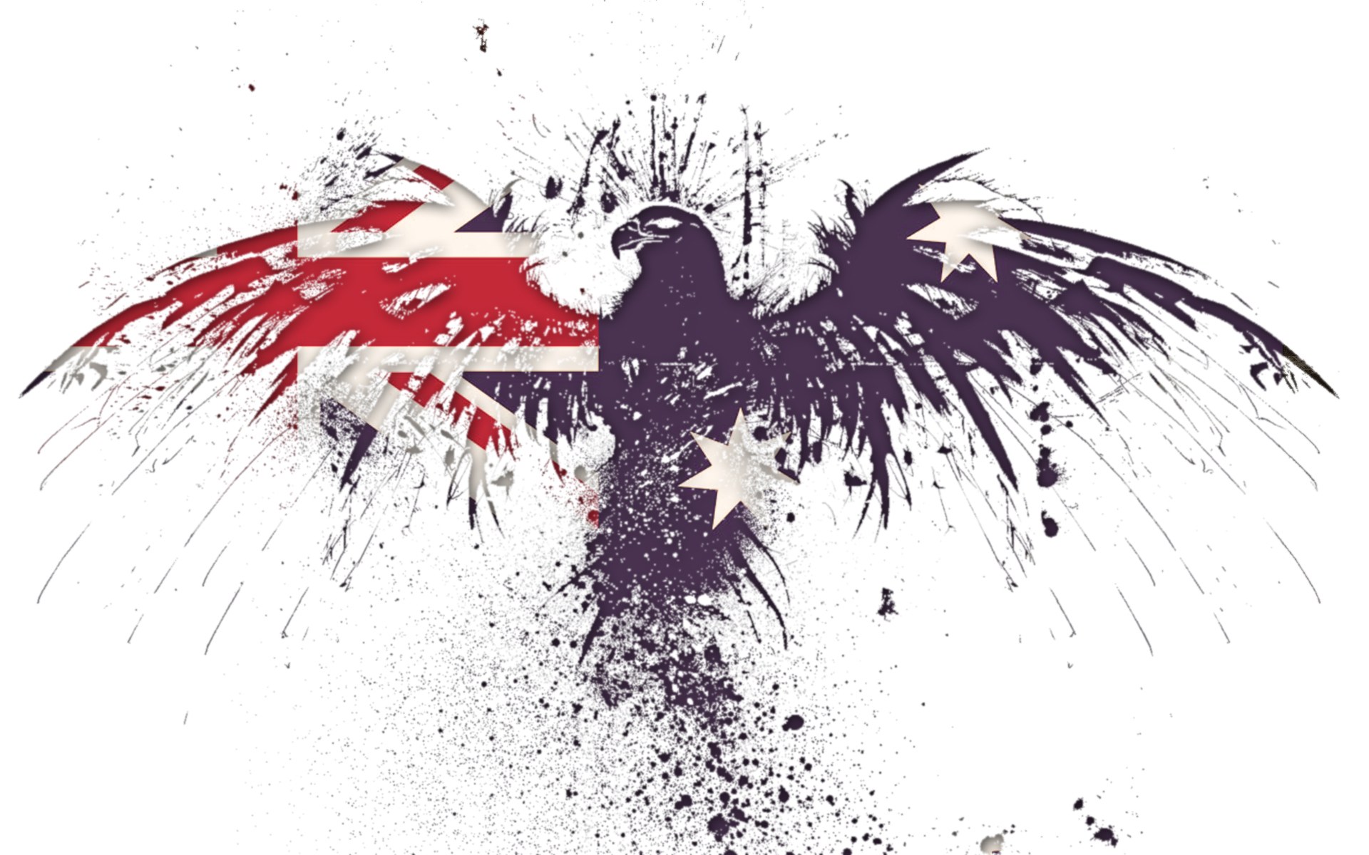 eagle with flag design