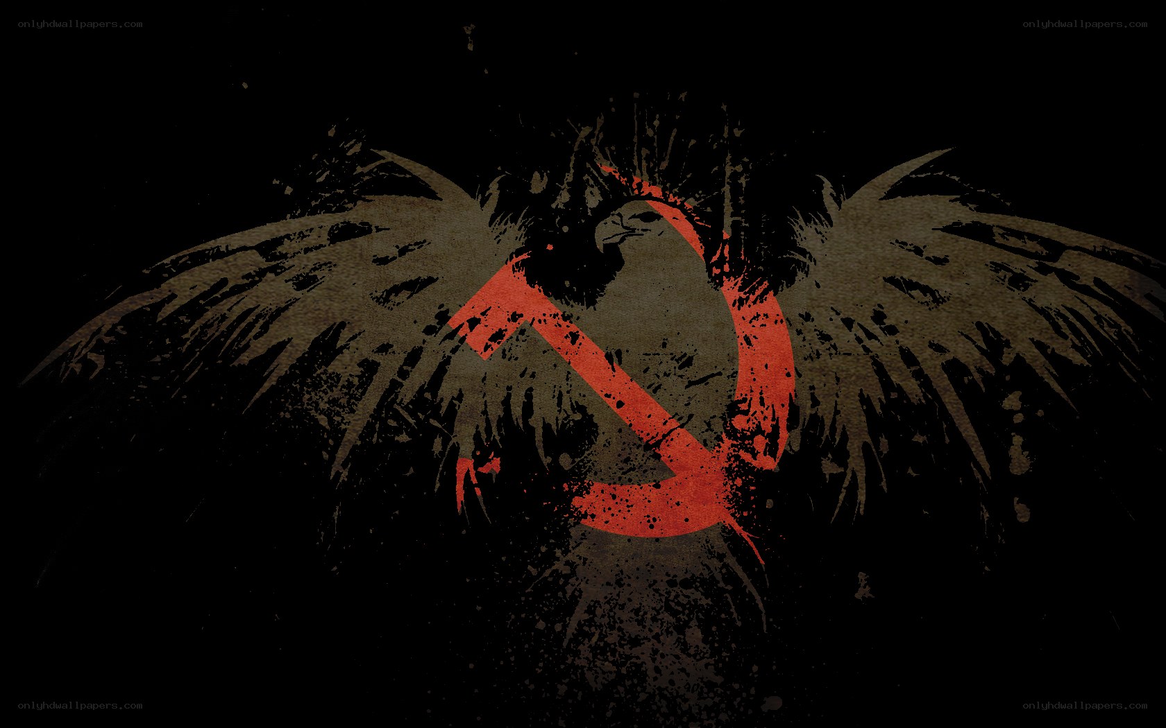 eagle with hammer and sickle