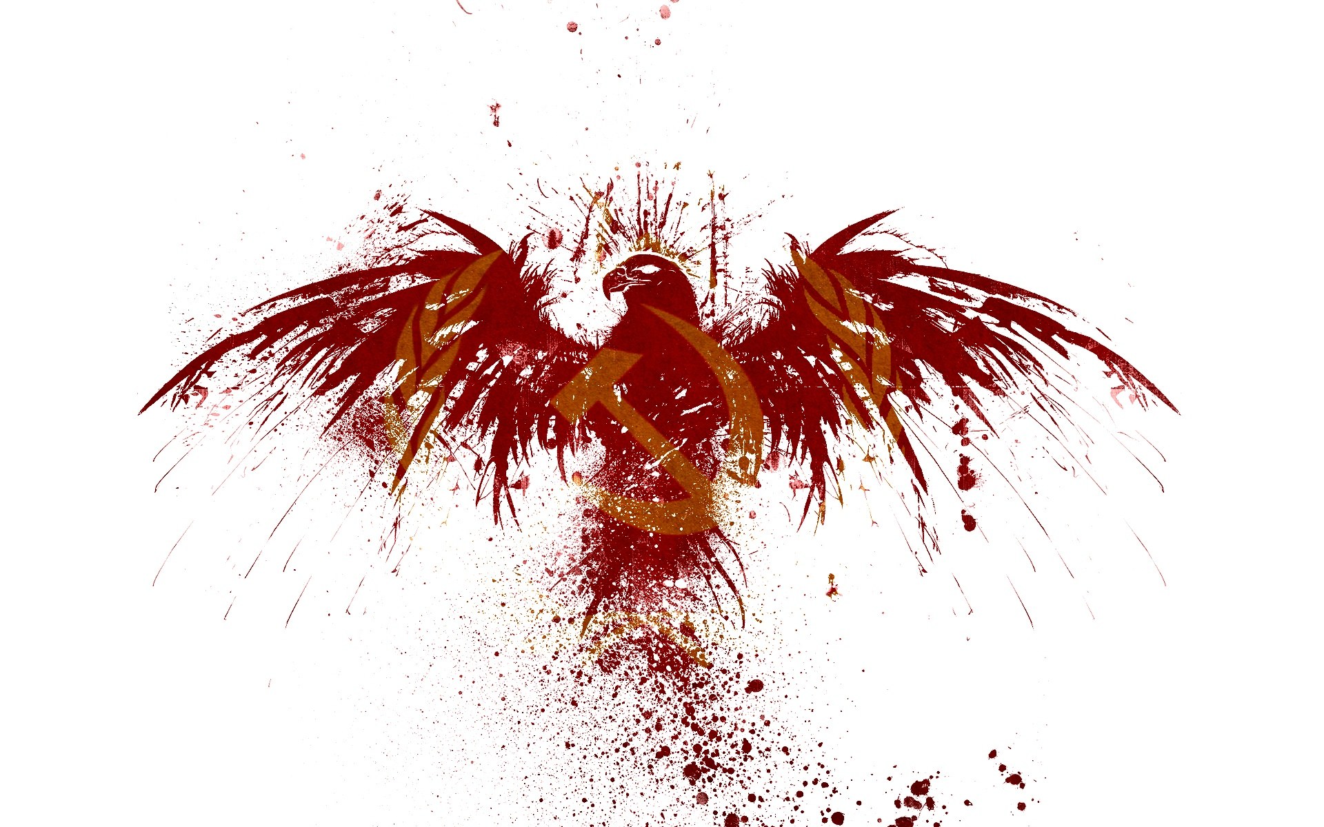 eagle with hammer and sickle