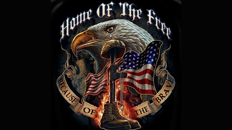 Eagle with Military Symbols