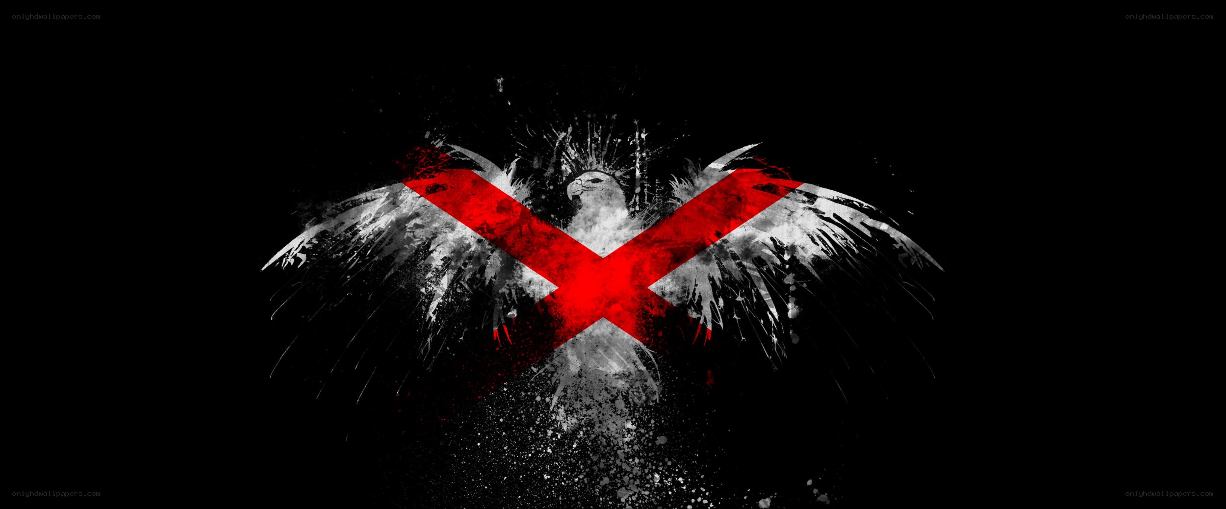 eagle with red cross symbol