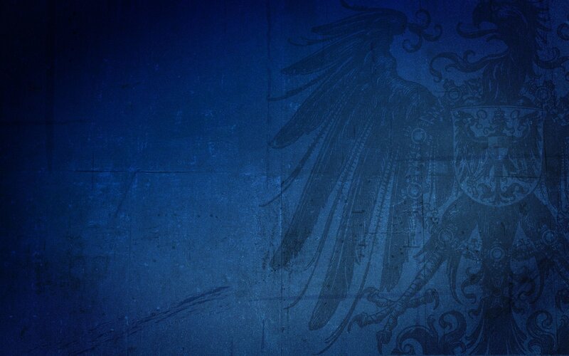 Eagle with Shield — Blue, Dark, Illustration