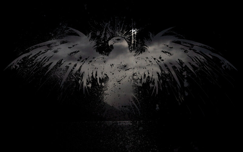 eagle with spread wings