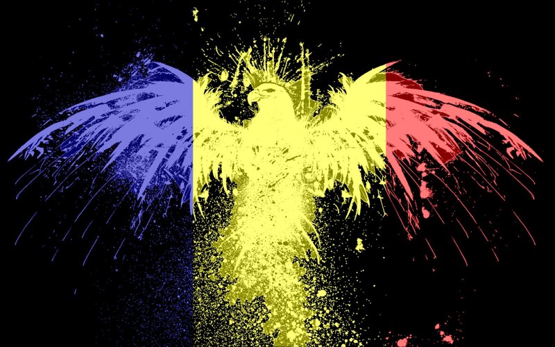 Eagle with Spread Wings — Blue