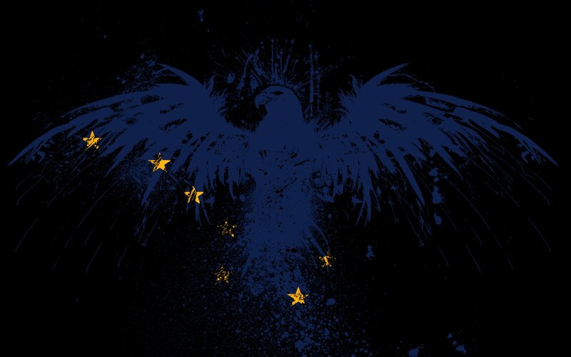 Eagle with Stars — Blue