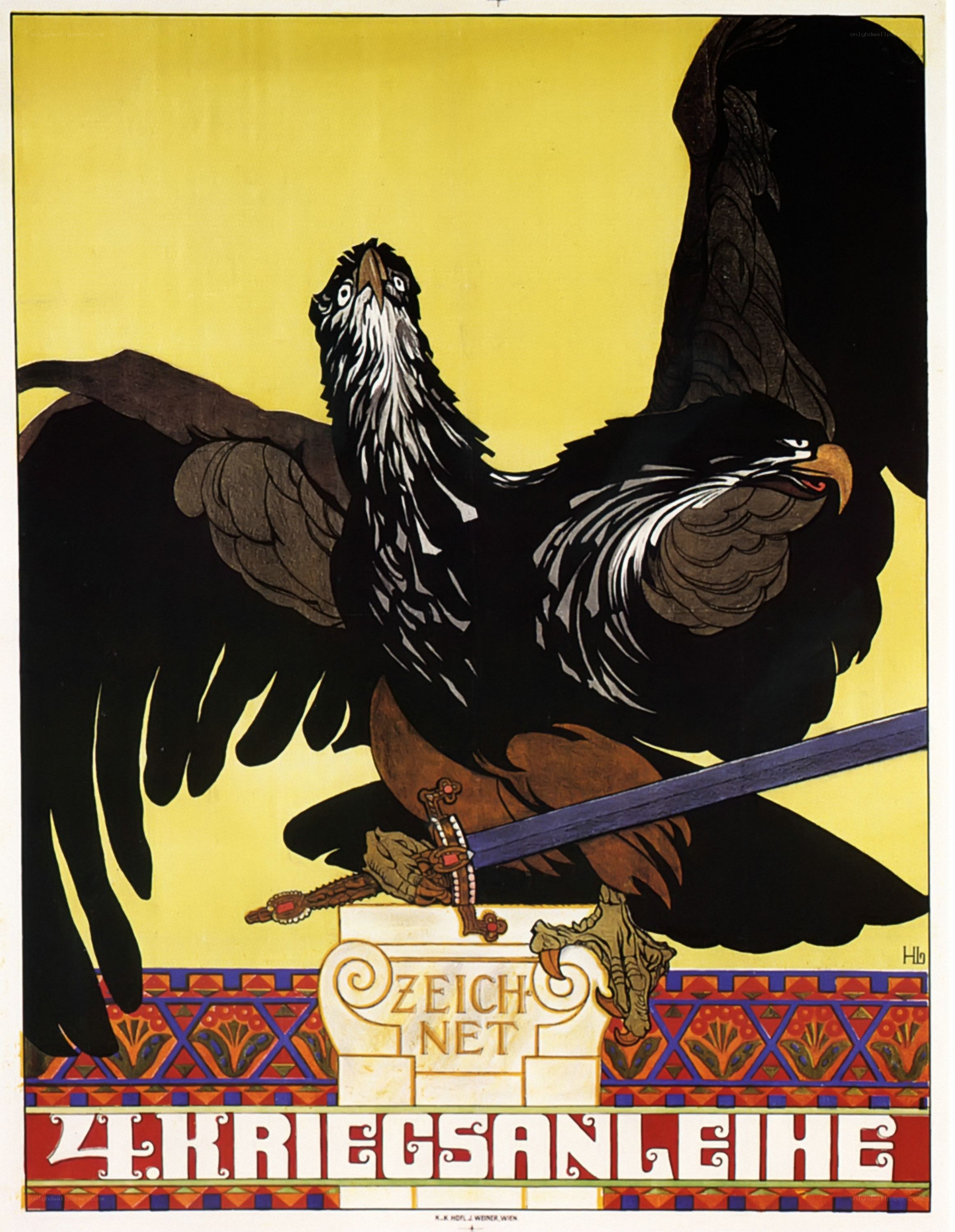Eagles on a sword