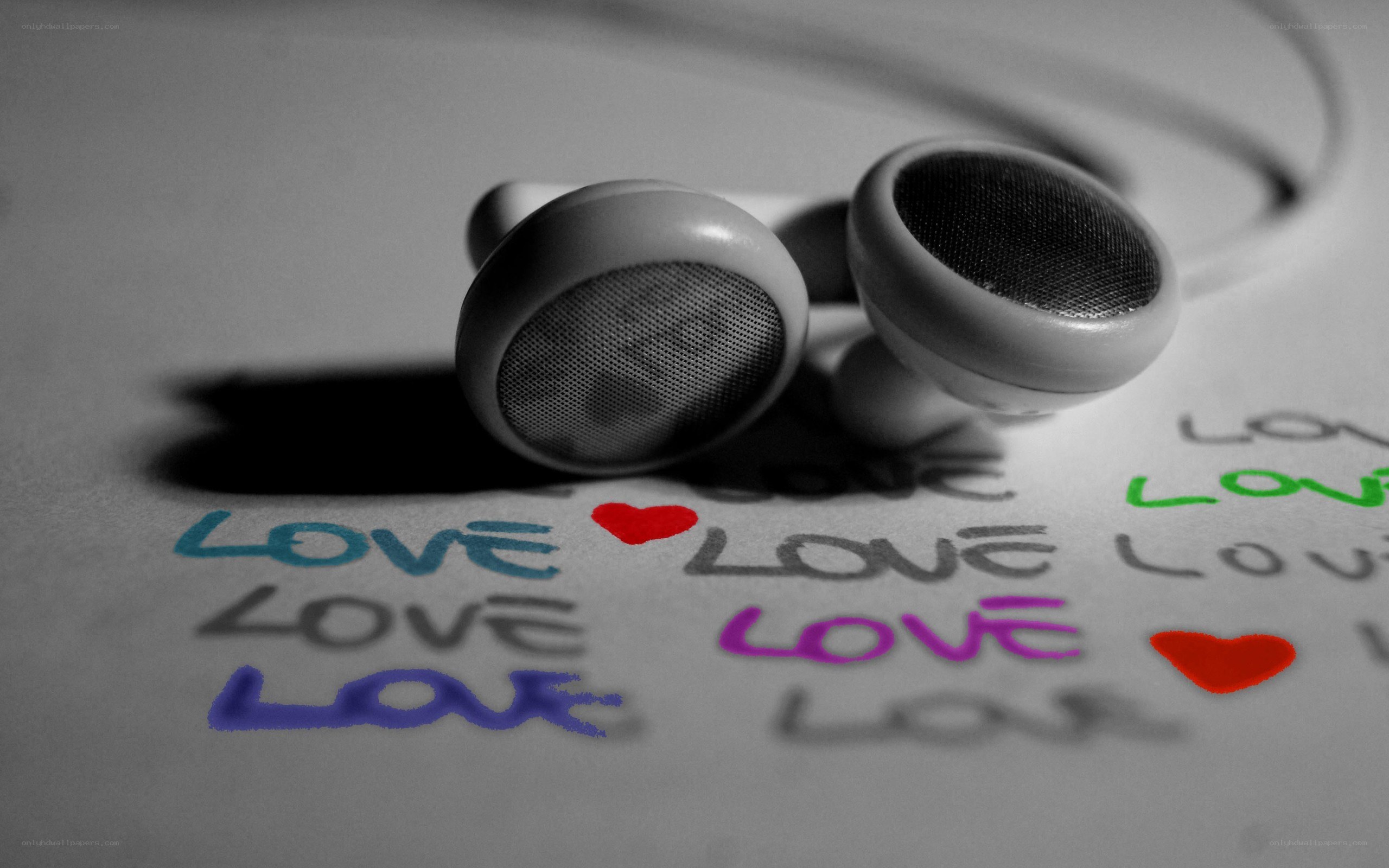 earbuds with love words