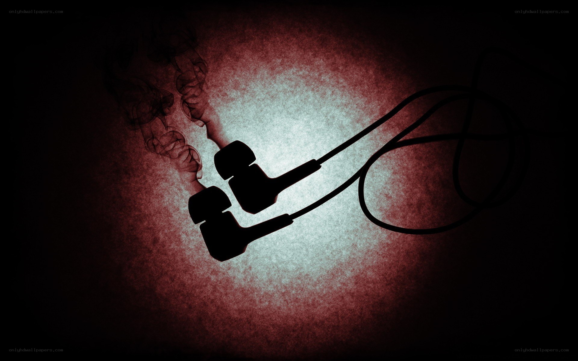 earbuds with smoke effect