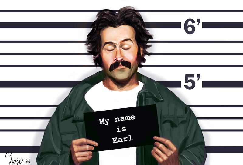 Earl mugshot illustration