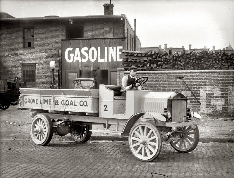Early 20th-century delivery truck
