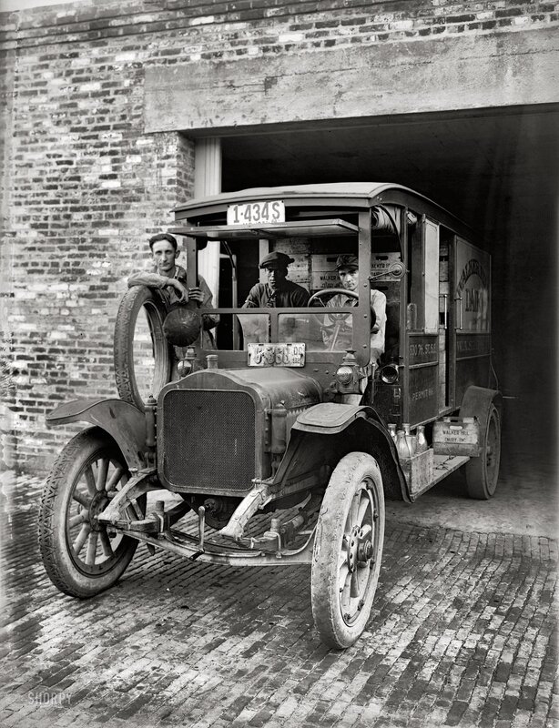 Early 20th-century delivery truck