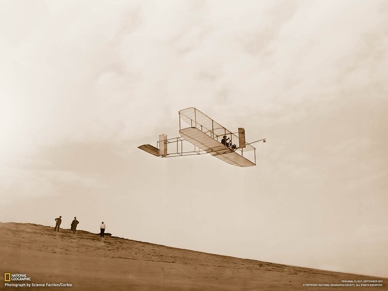 Early airplane flight