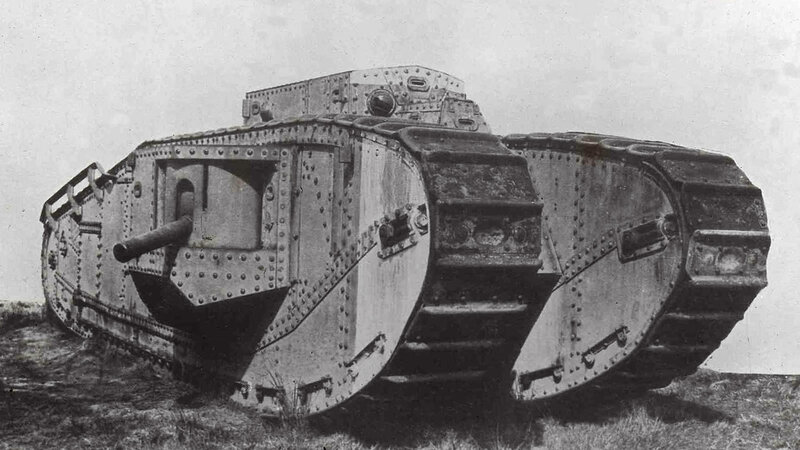 Early British tank model
