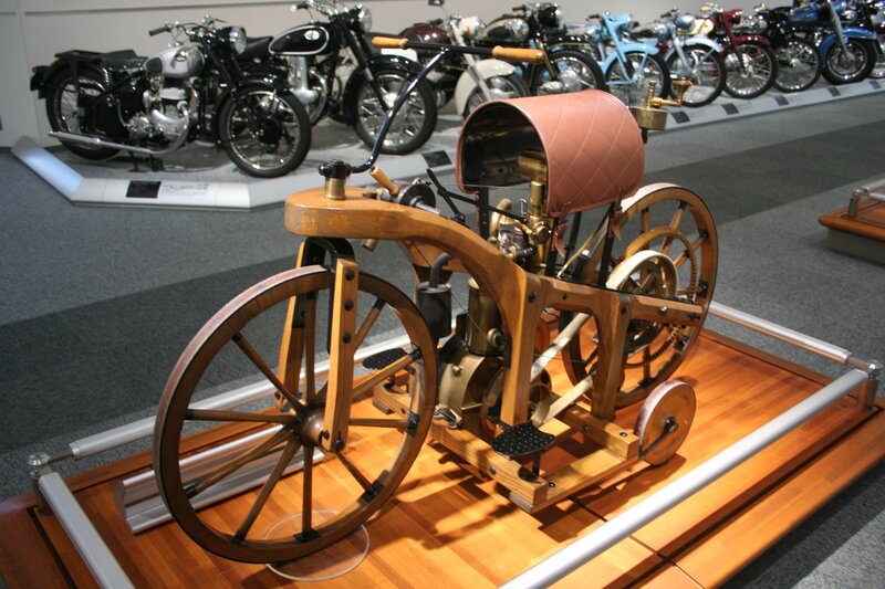 Early motorcycle prototype on display