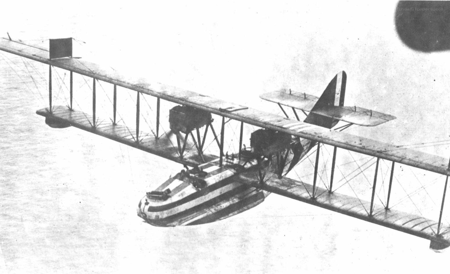 early seaplane in flight