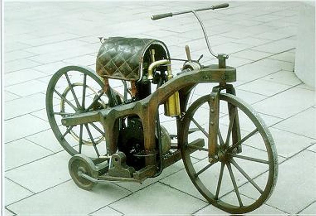 Early steam-powered tricycle