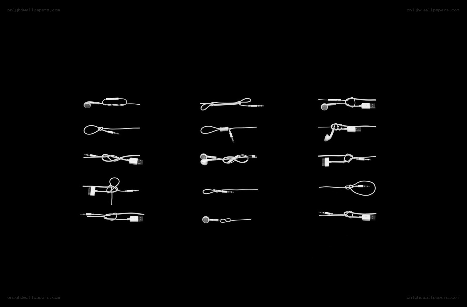Earphone cable organization