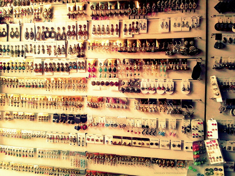 Earrings on Display
