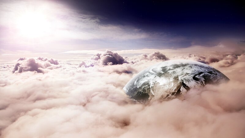 Earth above the clouds