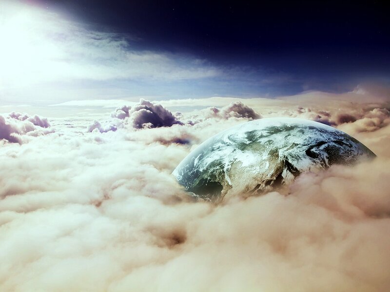Earth above the clouds