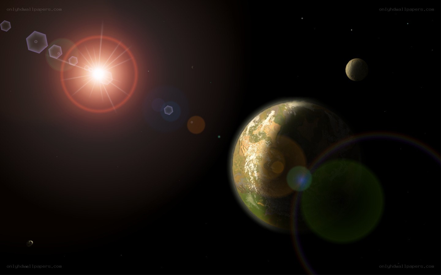 Earth and celestial bodies