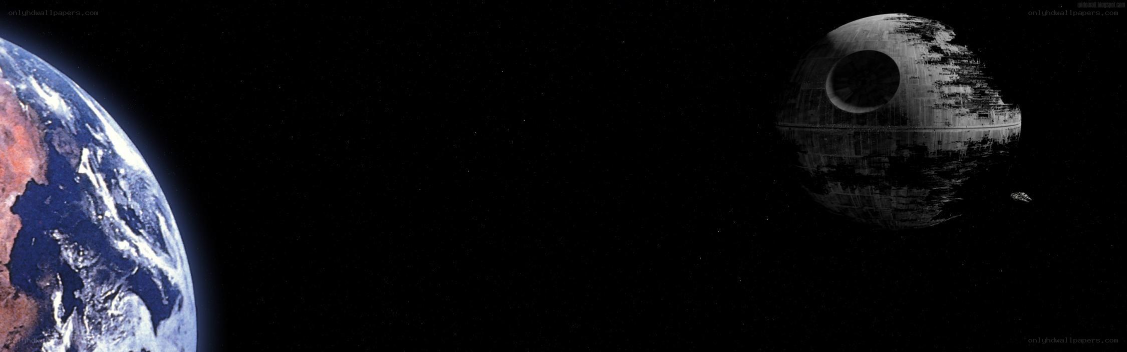 Earth and Death Star