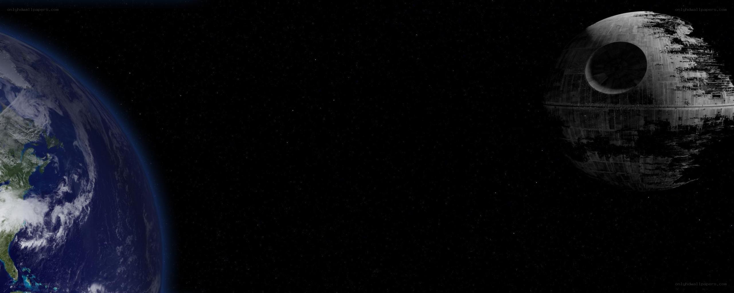 Earth and Death Star