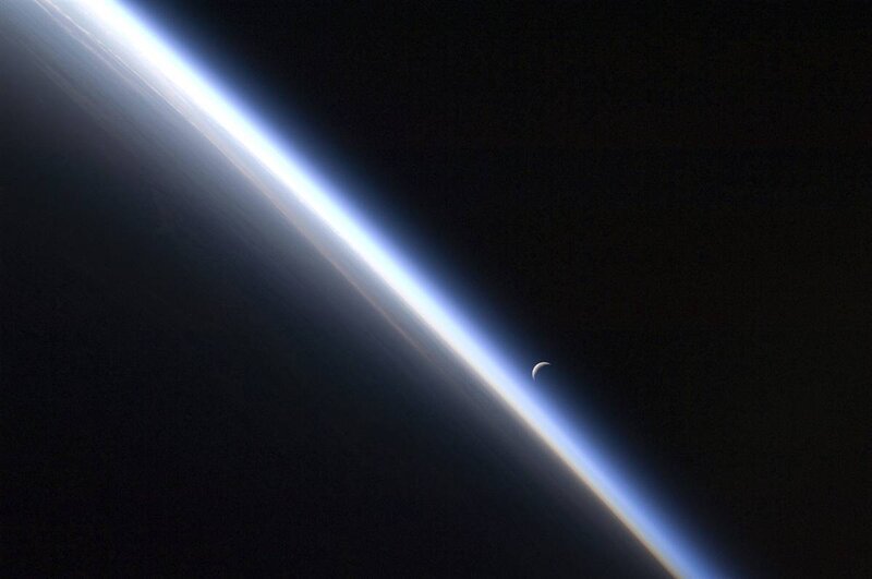 Earth and Moon from space