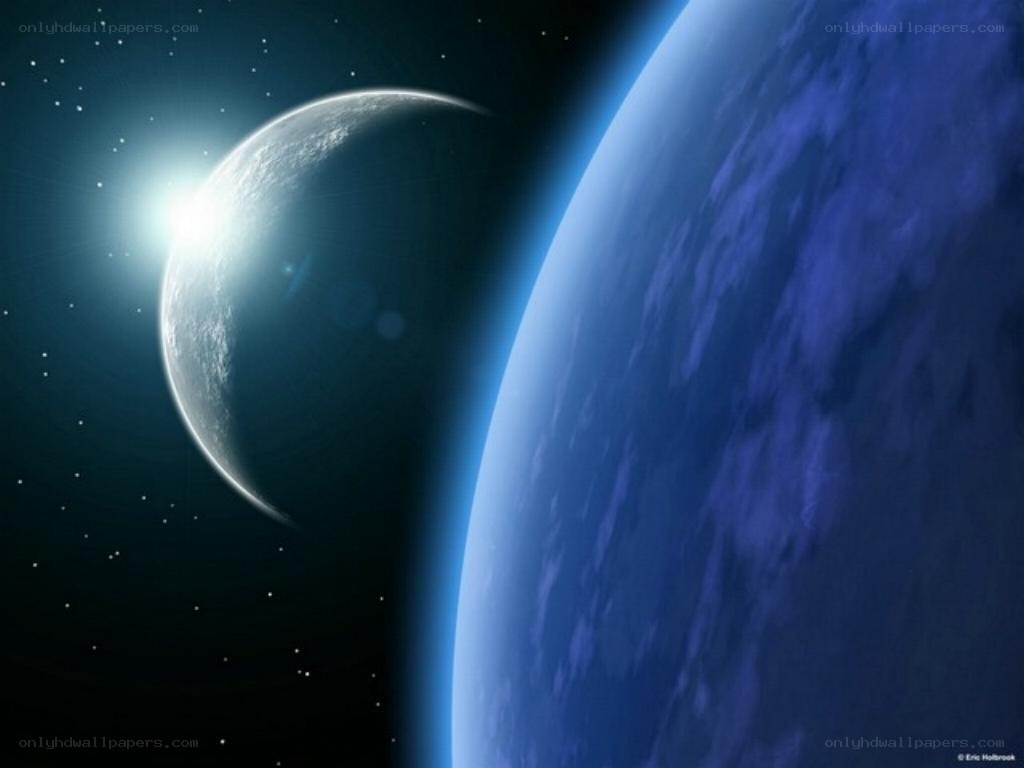 Earth and Moon from space