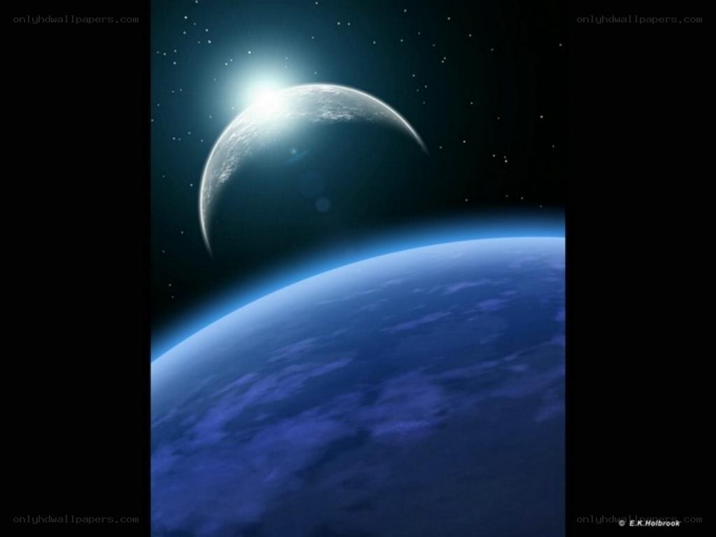 Earth and Moon from Space