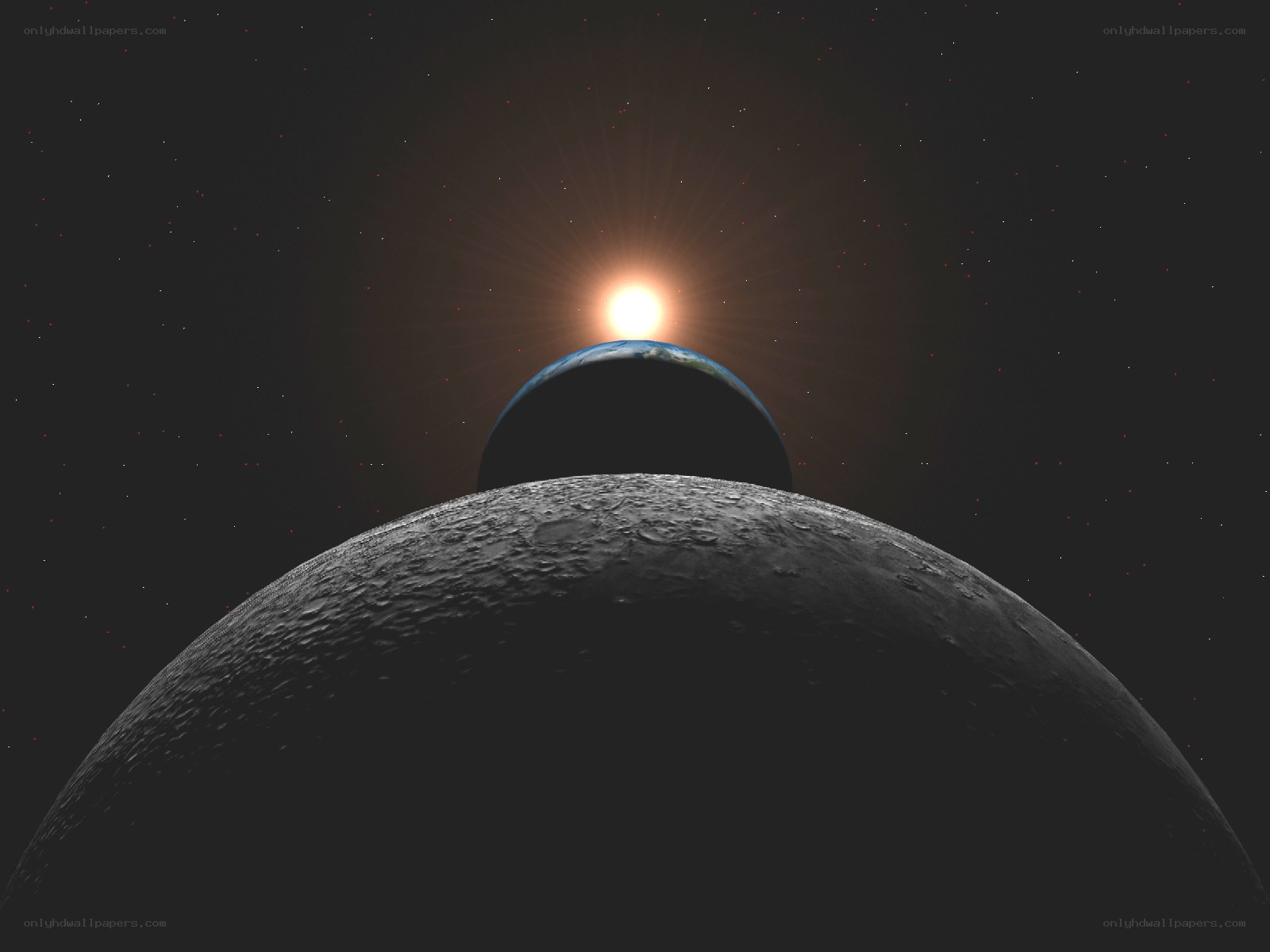 Earth and Moon from Space