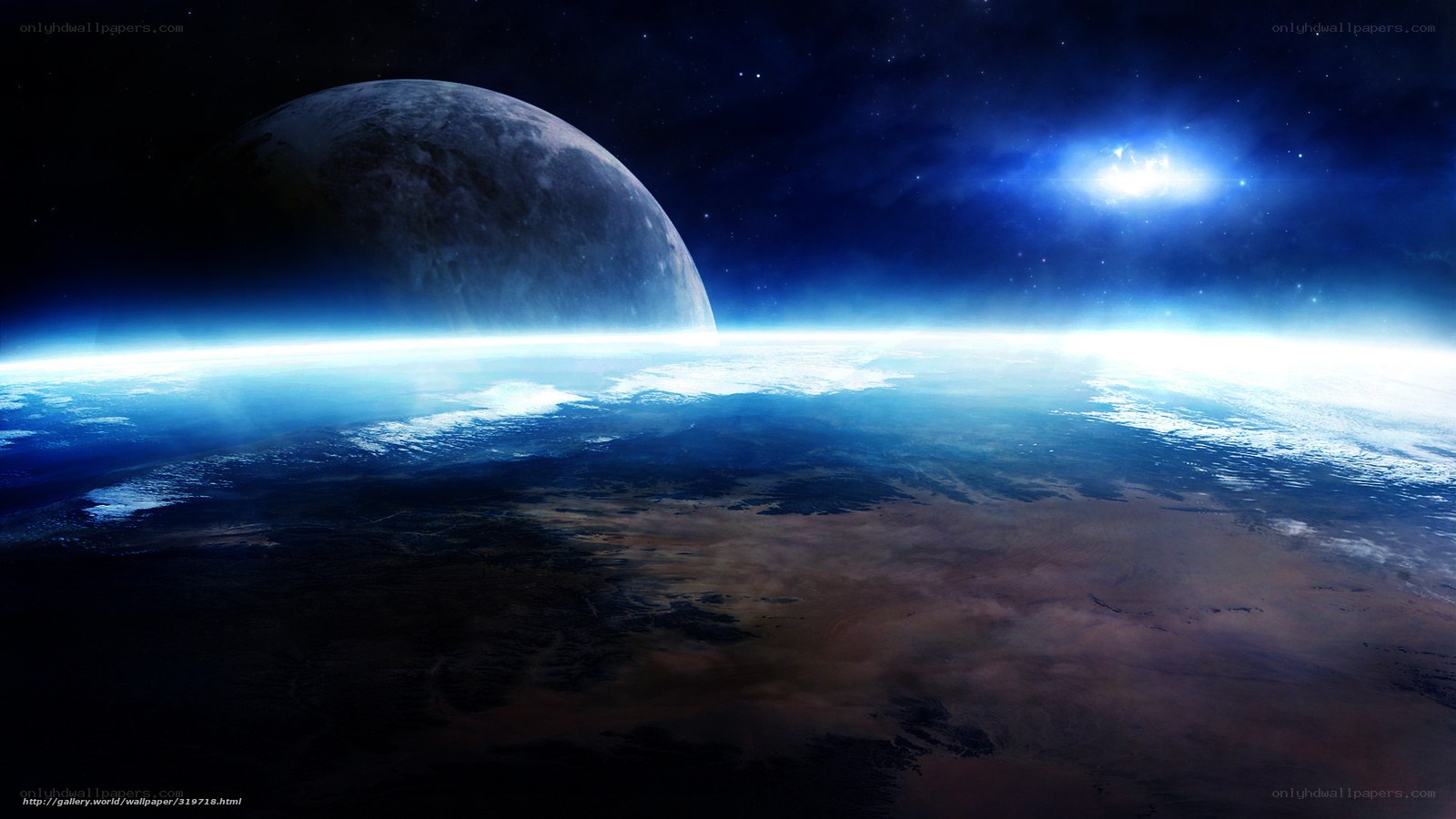 Earth and Moon from Space
