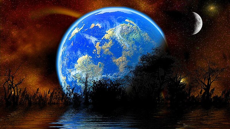 Earth and Moon from Space