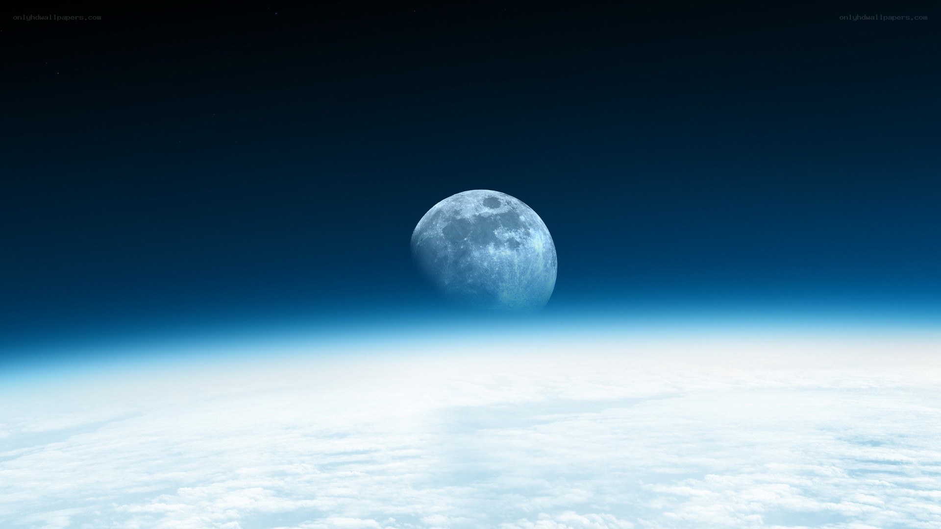 Earth and Moon from Space