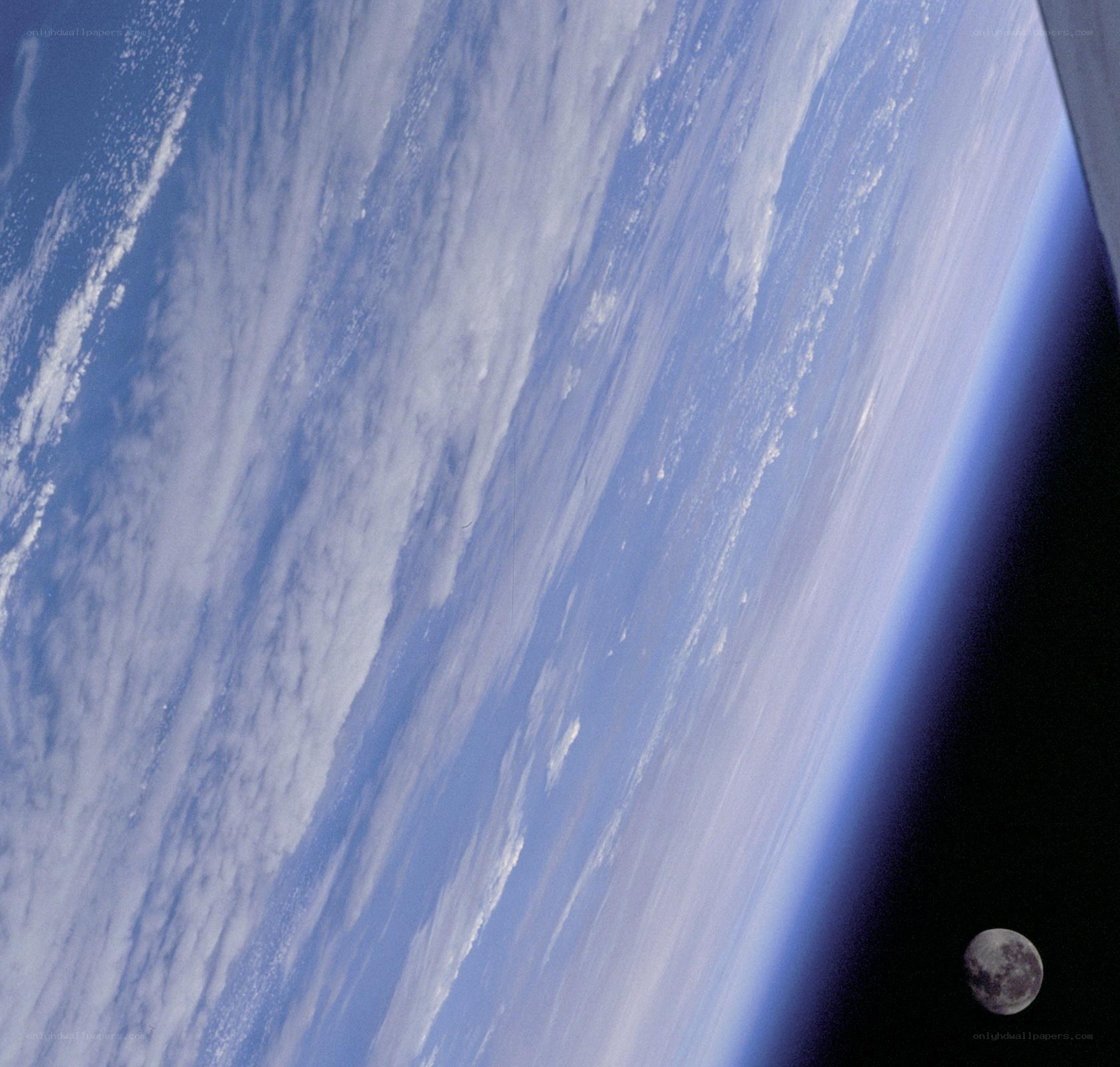 Earth and Moon from Space
